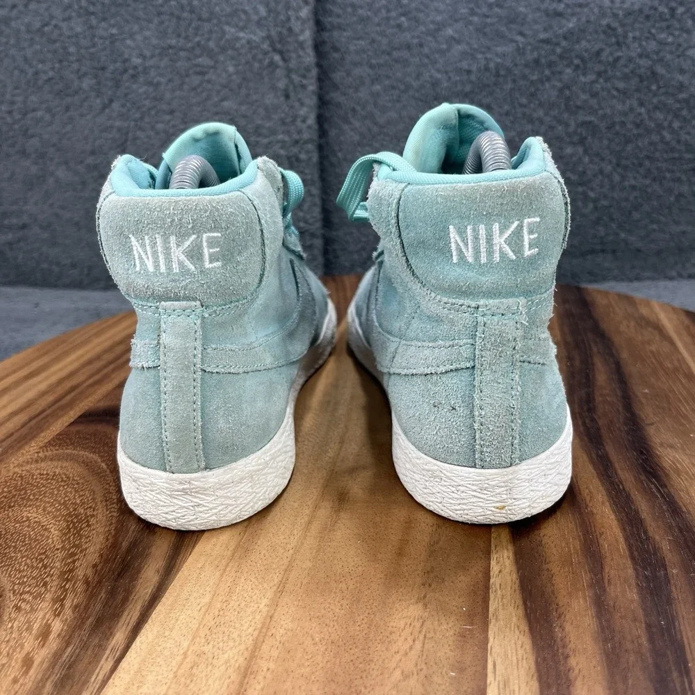 Nike Blazer Mid 2017 Island Green Youth 3 Women's 4.5 Shoes Lace GS 895850-302‎